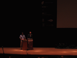 Presentation at the ECCB 2005 conference, at the Palacio de Congresos de Madrid building