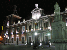 Front of the Hotel Plaza Mayor at the Calle de Atocha street, by night