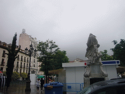 The Monument to Pedro Calderón de la Barca at the Plaza de Santa Ana square