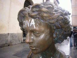 Statue at the Plaza San Ildefonso square