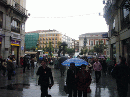 Calle del Carmen street and the Puerta del Sol square