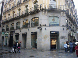 Real Madrid shop in the Calle del Carmen street