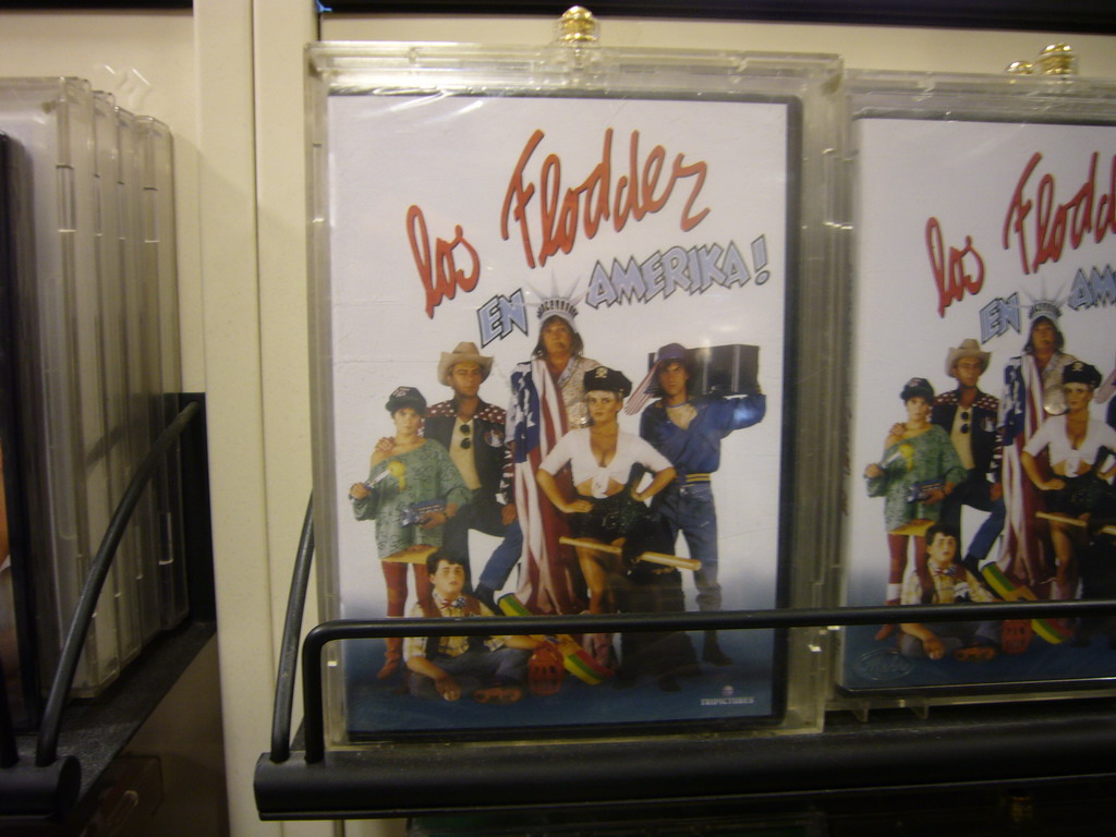 DVD of `Los Flodder en Amerika!` in the El Corte Inglés shop at the Puerta del Sol square