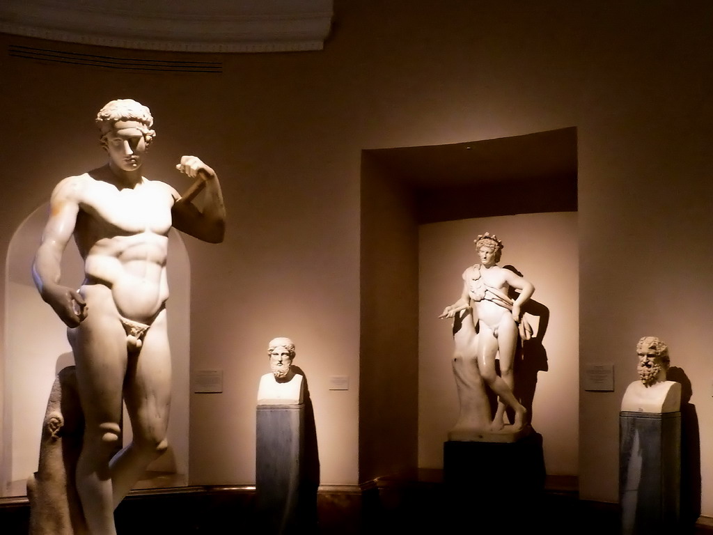 Roman statues in the Prado Museum