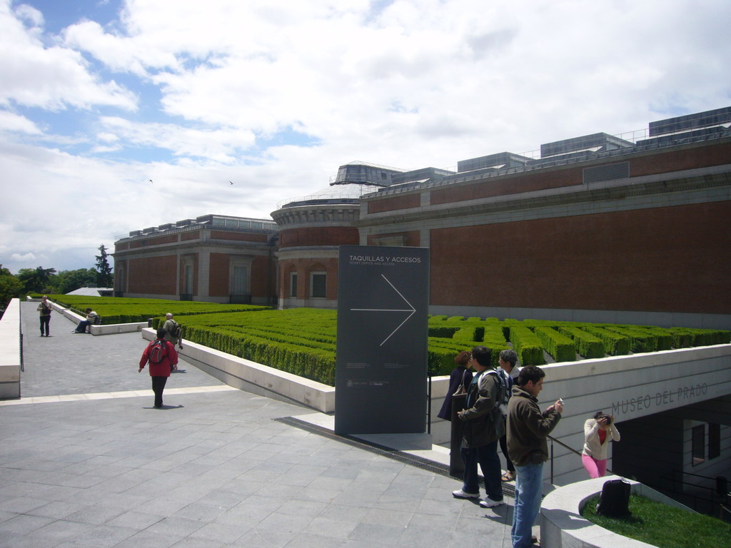 The back side of the Prado Museum