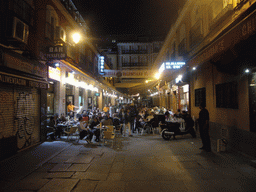 Restaurants in the Pje. Matheu street, by night