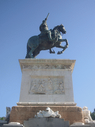 The equestrian statue of Philip IV at the Plaza de Oriente square