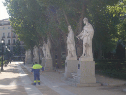 Statues at the Plaza de Oriente square