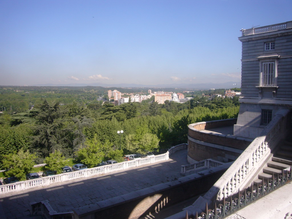 The Campo del Moro gardens, from the Plaza de Armas square