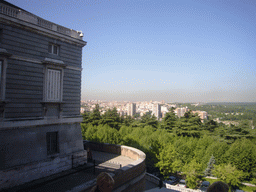 The Campo del Moro gardens, from the Plaza de Armas square