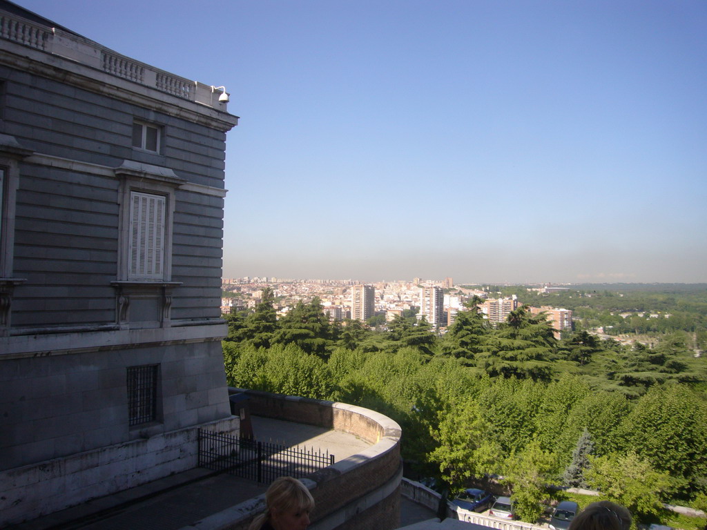 The Campo del Moro gardens, from the Plaza de Armas square