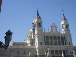 The Almudena Cathedral, from the Plaza de Armas square