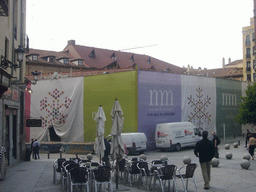 Restorations at the Plaza Conde De Miranda square