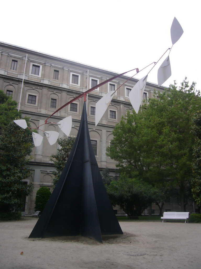 Modern art in the courtyard of the Reina Sofia museum
