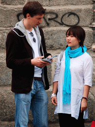 Tim and Miaomiao in front of the Convent of Las Descalzas Reales