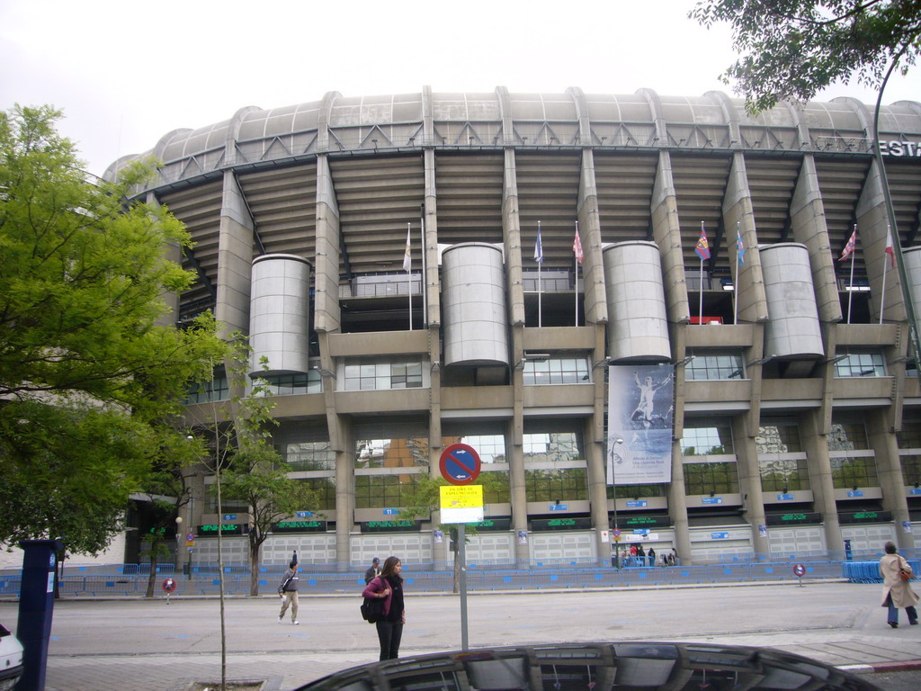 The football stadium `Estadio Santiago Bernabéu` of Real Madrid CF