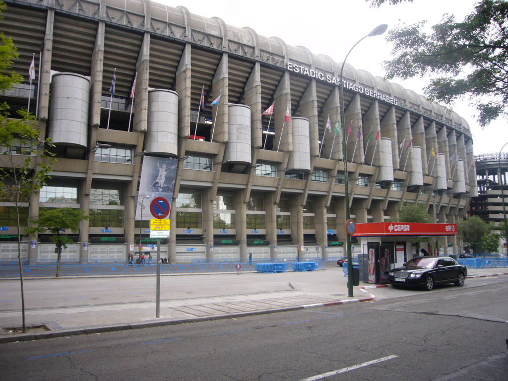 The Santiago Bernabéu stadium