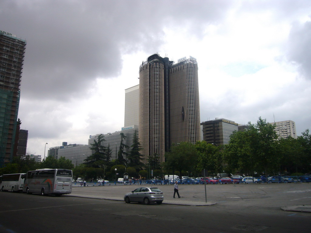 The Torre Europa tower and the Torre Picasso tower at the AZCA complex