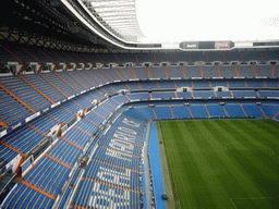 Inside the Santiago Bernabéu stadium