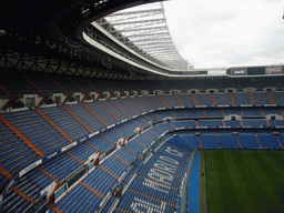 Inside the Santiago Bernabéu stadium