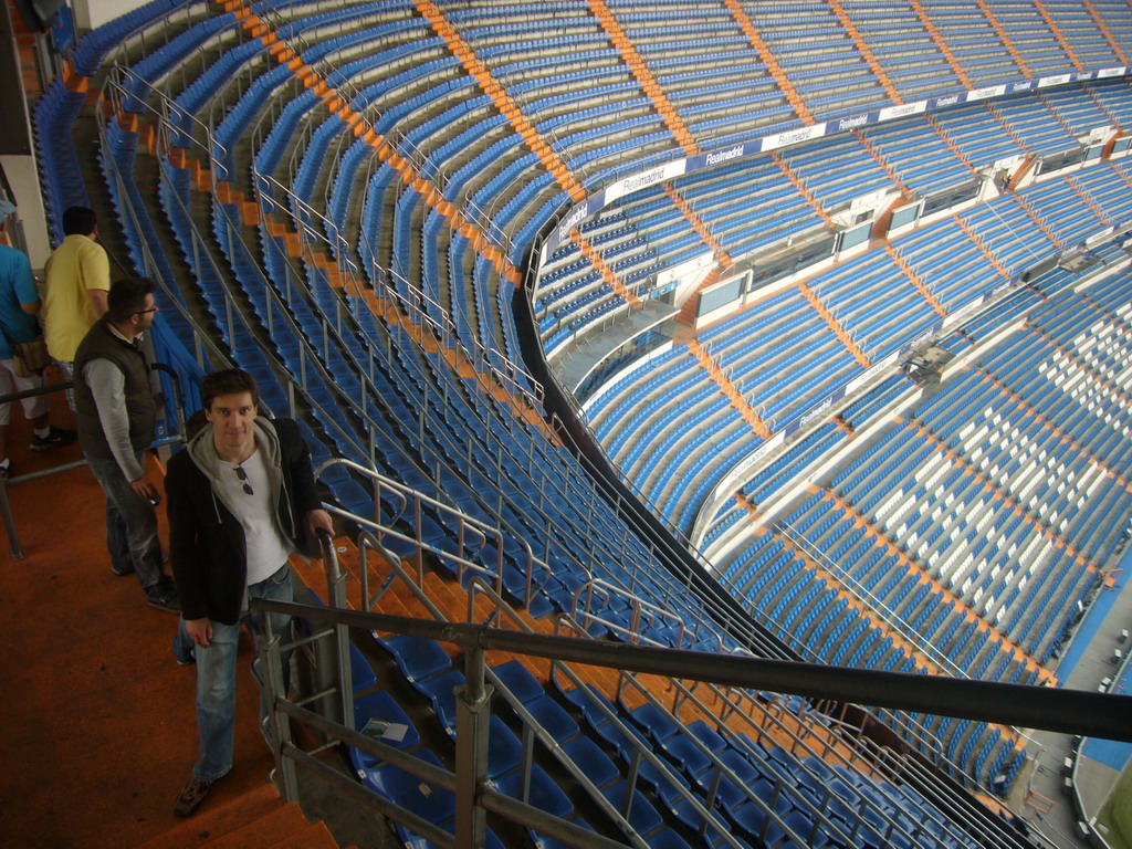 Tim in the Santiago Bernabéu stadium