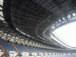 Inside the Santiago Bernabéu stadium