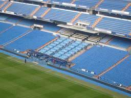 Inside the Santiago Bernabéu stadium