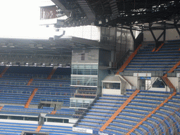 Inside the Santiago Bernabéu stadium