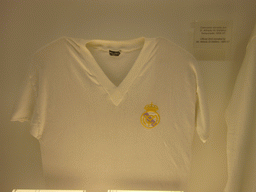 Shirt of Alfredo di Stéfano from the season 1956-1957, in the museum of the Santiago Bernabéu stadium