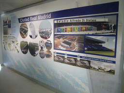 Information on the Alfredo Di Stéfano Stadium, in the museum of the Santiago Bernabéu stadium