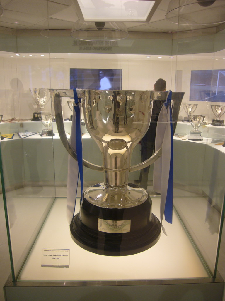 The Spanish Championship Cup of 2007, in the museum of the Santiago Bernabéu stadium
