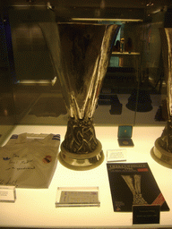 The UEFA Cup of 1986, in the museum of the Santiago Bernabéu stadium