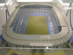 Scale model of the Santiago Bernabéu stadium, in the museum of the Santiago Bernabéu stadium