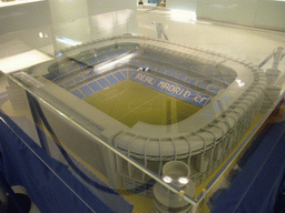 Scale model of the Santiago Bernabéu stadium, in the museum of the Santiago Bernabéu stadium