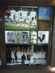 Information on the seventh European Champions` Cup of 1998, in the museum of the Santiago Bernabéu stadium