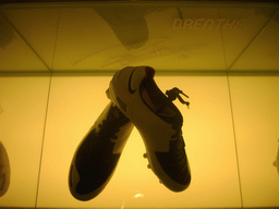 Football shoes of Royston Drenthe, in the museum of the Santiago Bernabéu stadium