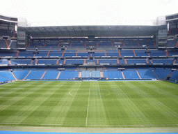 Inside the Santiago Bernabéu stadium