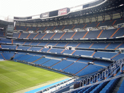 Inside the Santiago Bernabéu stadium