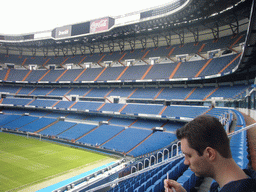 Inside the Santiago Bernabéu stadium