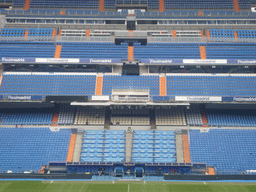 Inside the Santiago Bernabéu stadium