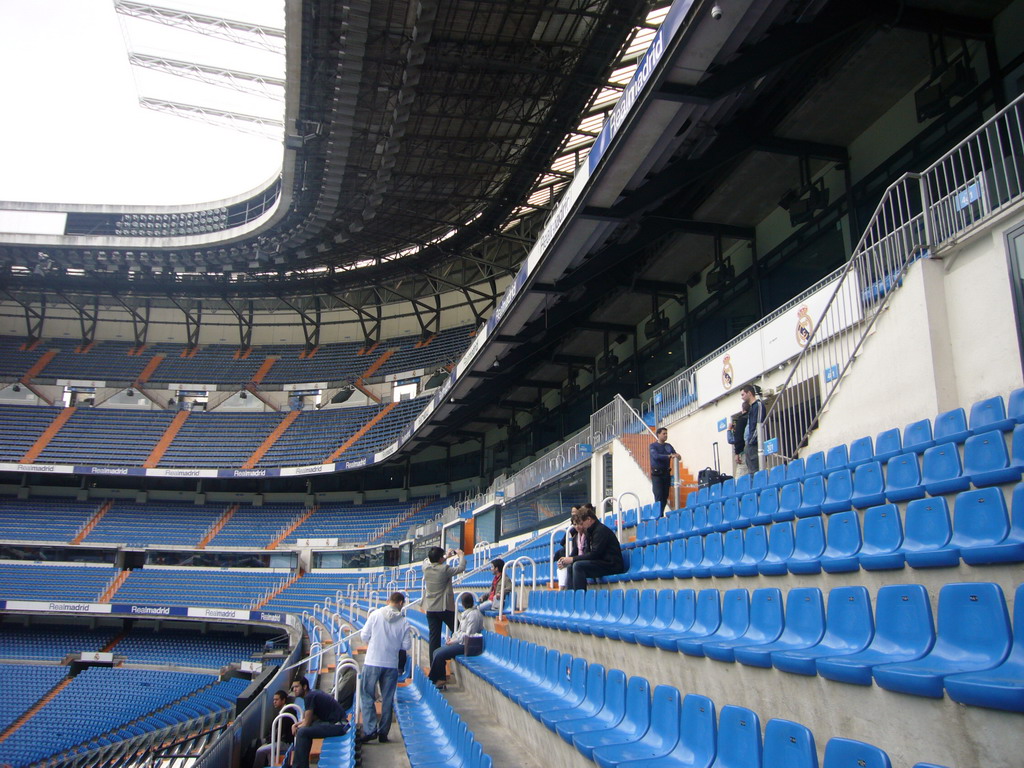 Jeroen in the Santiago Bernabéu stadium