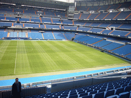 Jeroen in the Santiago Bernabéu stadium