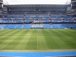 Inside the Santiago Bernabéu stadium