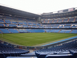 Inside the Santiago Bernabéu stadium