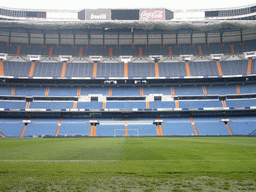 Inside the Santiago Bernabéu stadium