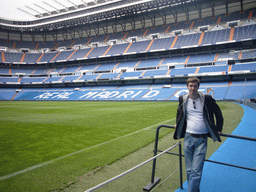 Tim in the Santiago Bernabéu stadium