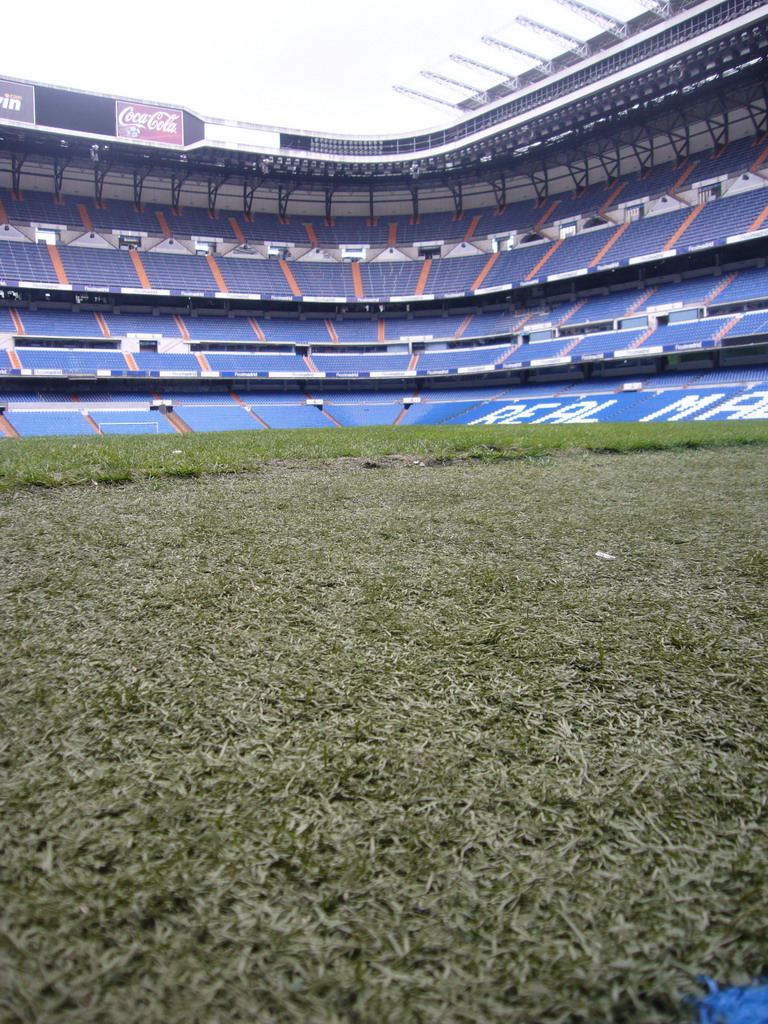 Inside the Santiago Bernabéu stadium