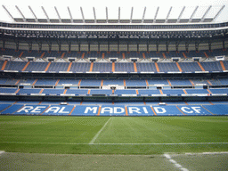 Inside the Santiago Bernabéu stadium