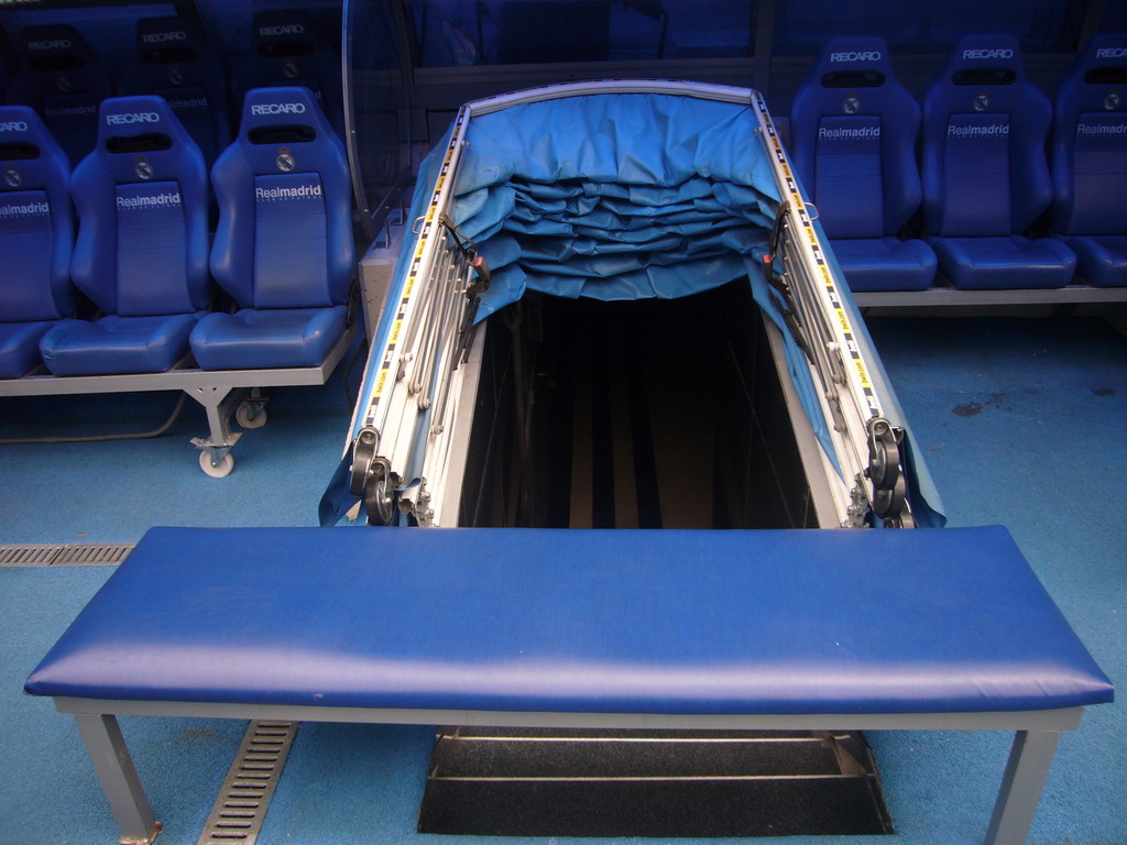 Entrance to the Players Tunnel in the Santiago Bernabéu stadium