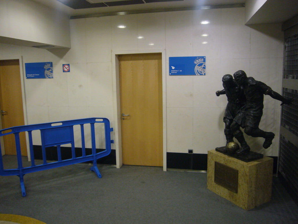 Door of the Referee`s Room in the Santiago Bernabéu stadium